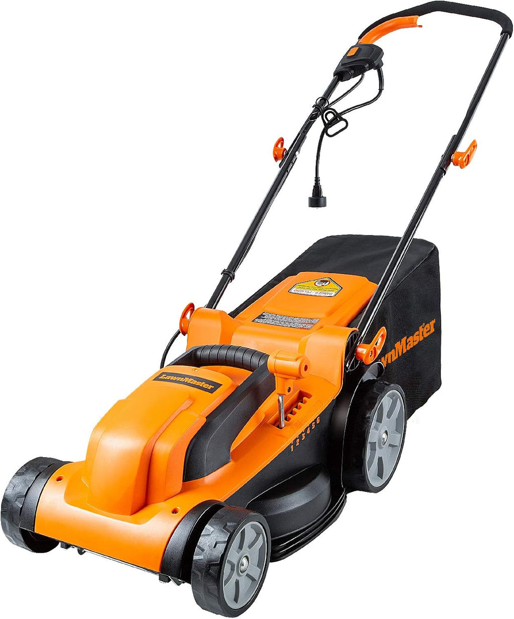24V Max 13-inch Lawn Mower and 10-inch Grass Trimmer Combo with 2x4.0Ah Batteries and Charger E543114
