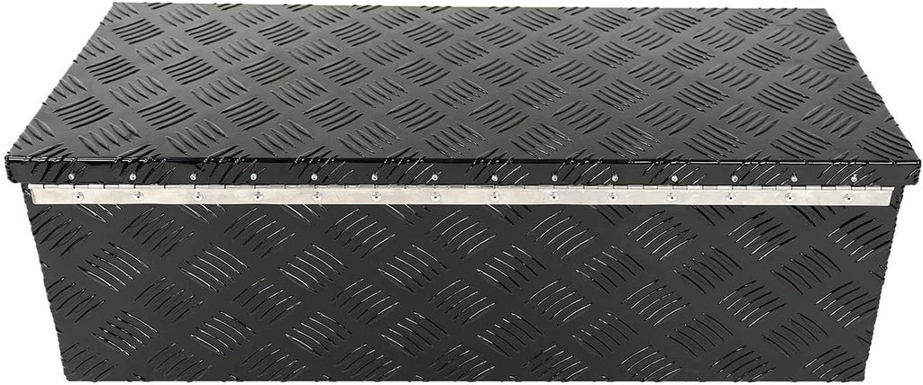 Black Aluminum Pick Up Truck Bed Tool Box with Lock Keys E253031