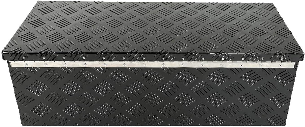 Black Aluminum Pick Up Truck Bed Tool Box with Lock Keys E253031