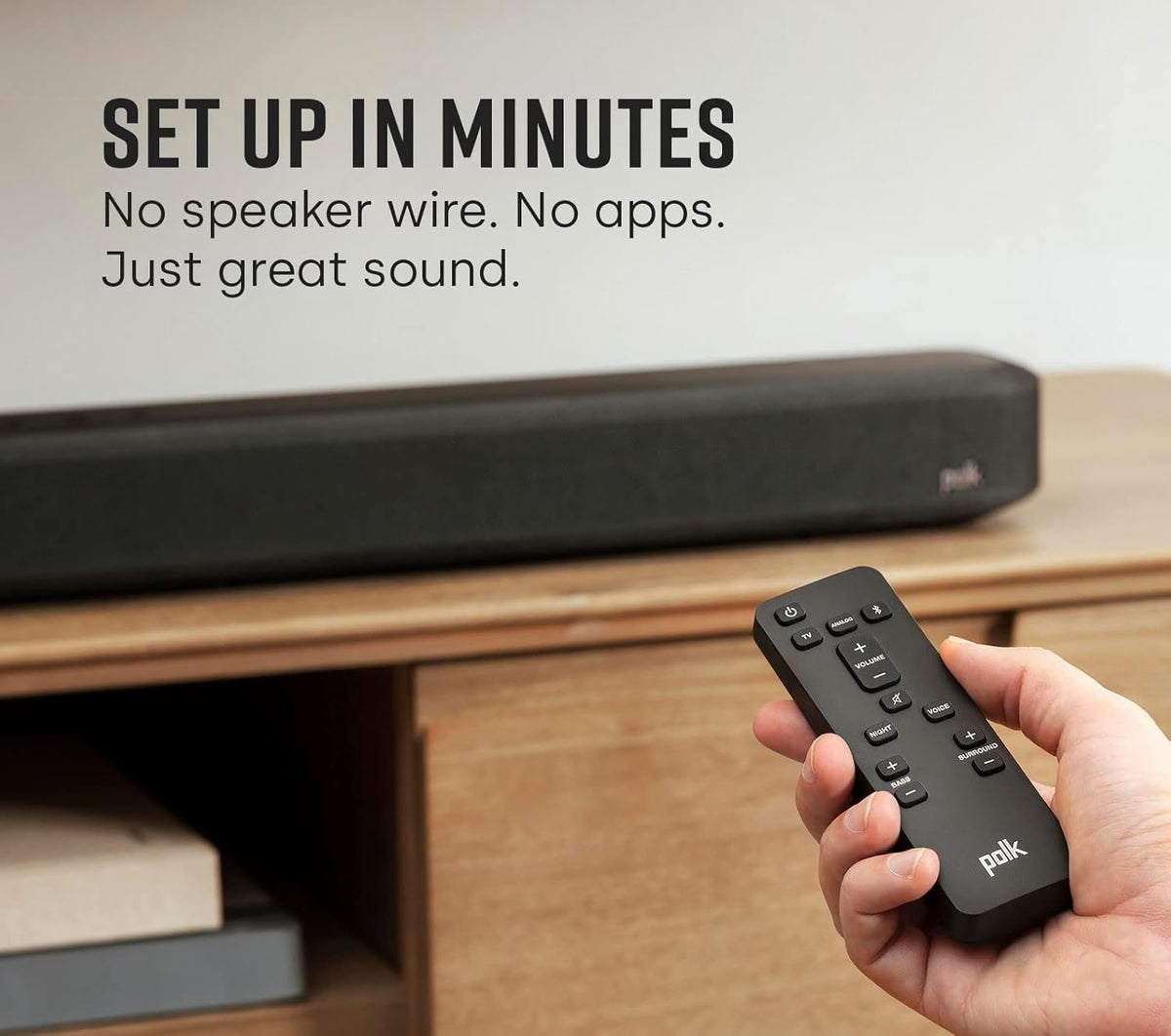 5.1 Channel Wireless Surround Sound System with Sound Bar and Subwoofer Q4685
