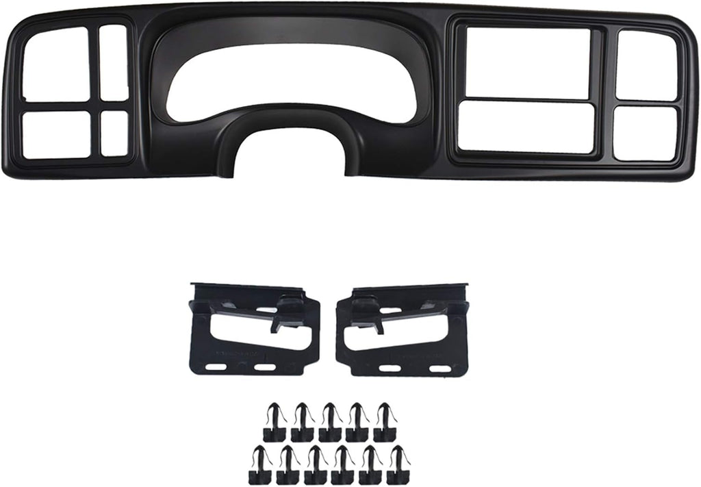Double Din Truck Dash Kit Matte Black J5443