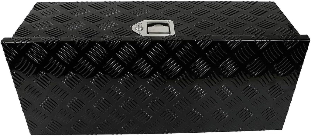 Black Aluminum Pick Up Truck Bed Tool Box with Lock Keys E253031