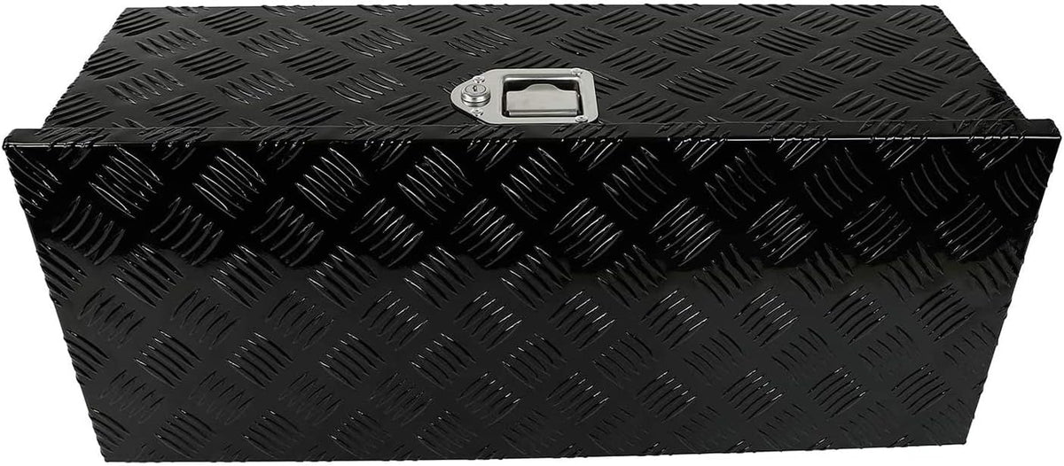 Black Aluminum Pick Up Truck Bed Tool Box with Lock Keys E253031