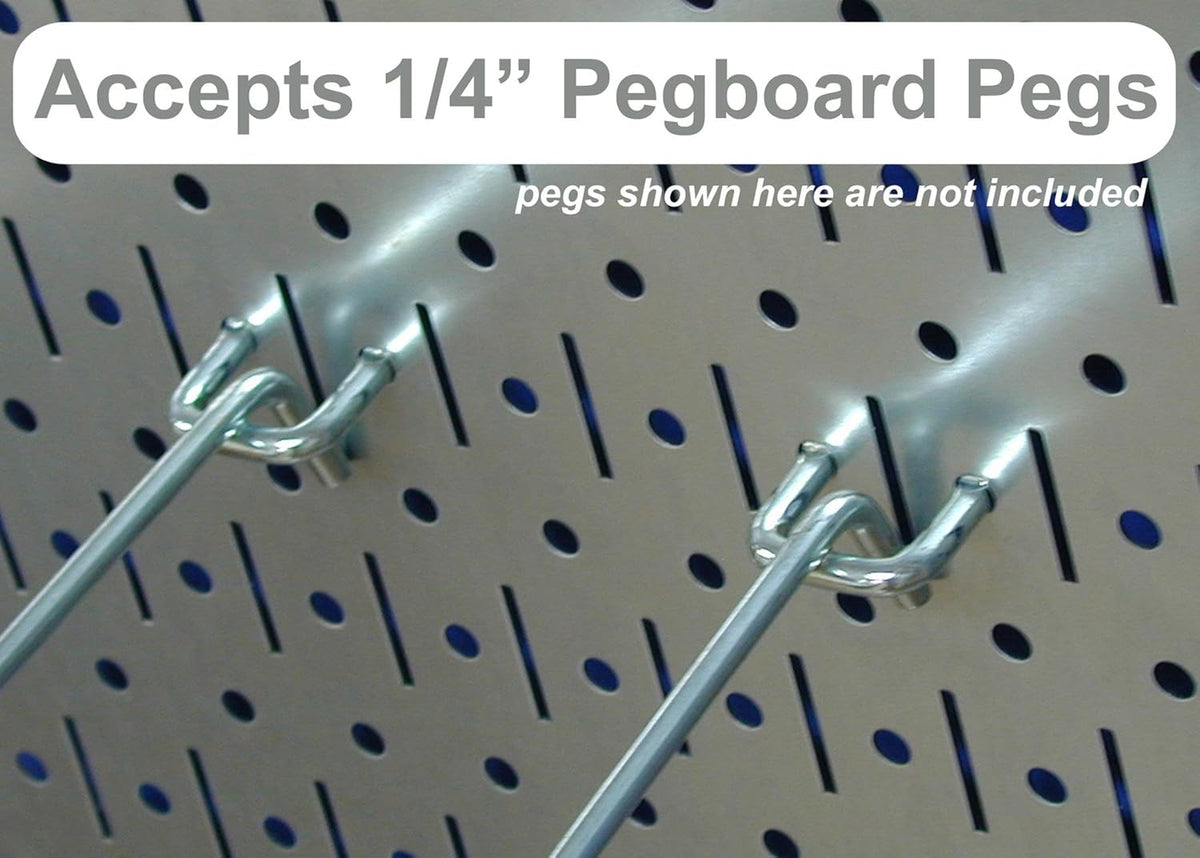 Pegboard Organizer with Black Accessories Pack of 2 V42832