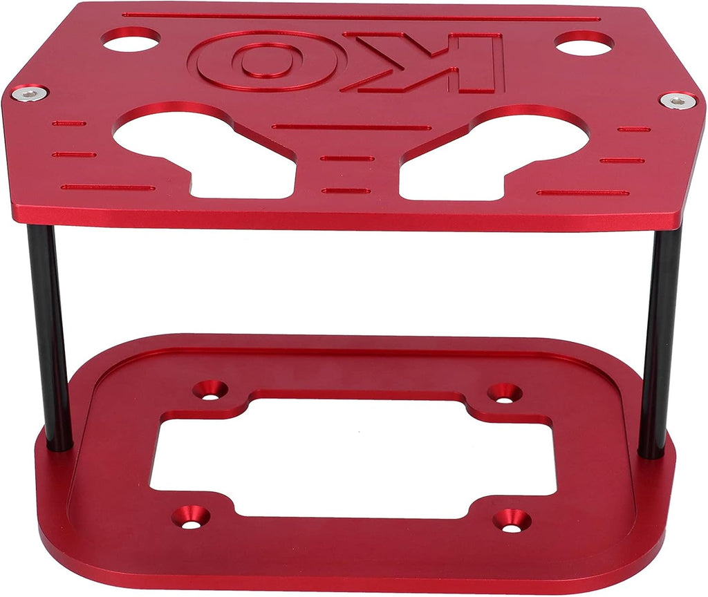 Battery Hold Down Tray Bracket Aluminum Red Pack of 2 O663724