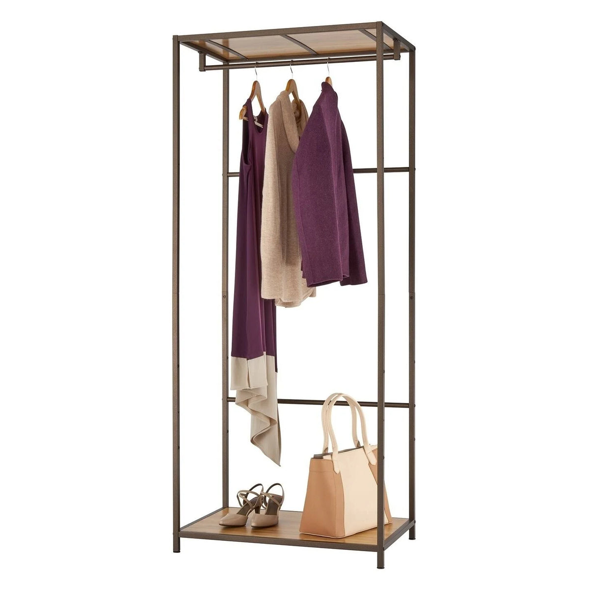 Bronze Anthracite Bamboo Garment Rack R8471