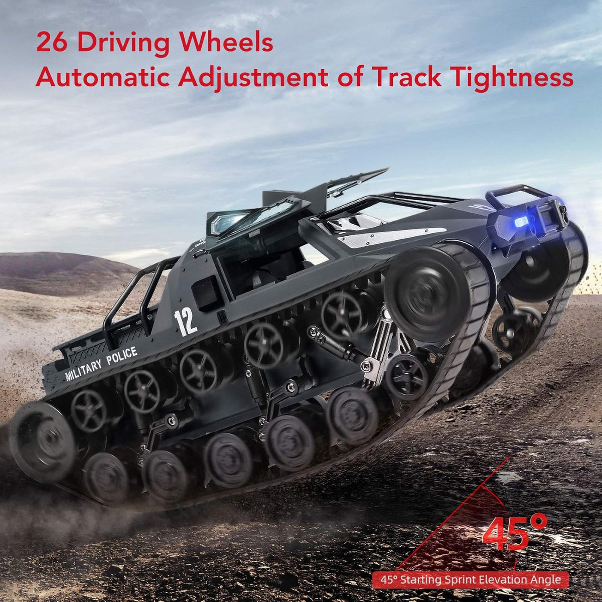 1:12 Scale All Terrain RC Rock Crawler with LED Light W86108