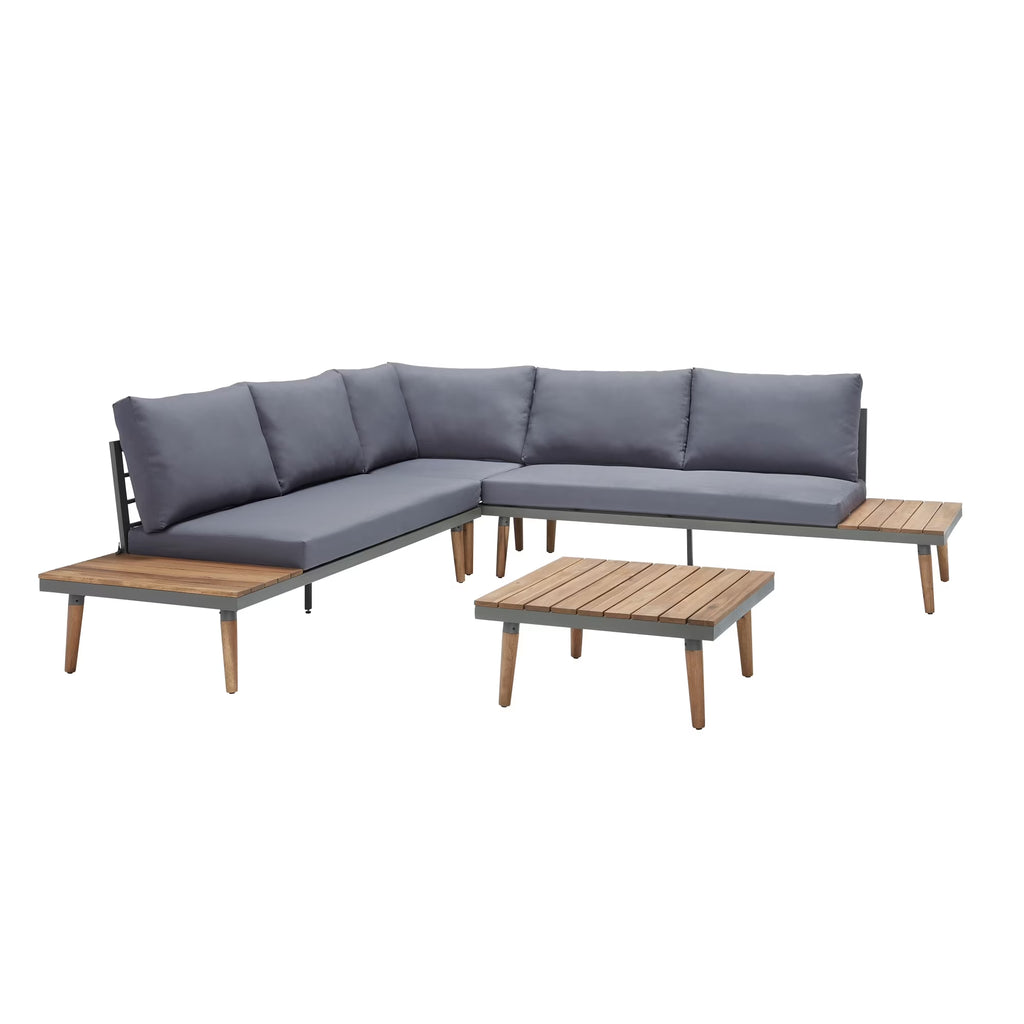 Outdoor Sectional in Brown/Dark Blue R479036