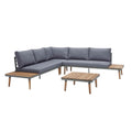Outdoor Sectional in Brown/Dark Blue R479036