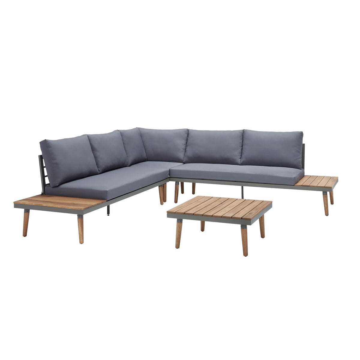 Outdoor Sectional in Brown/Dark Blue R479036