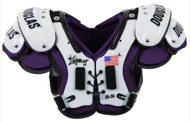 Douglas Junior Pro Shoulder Pads, Kids, XL, Purple O7652