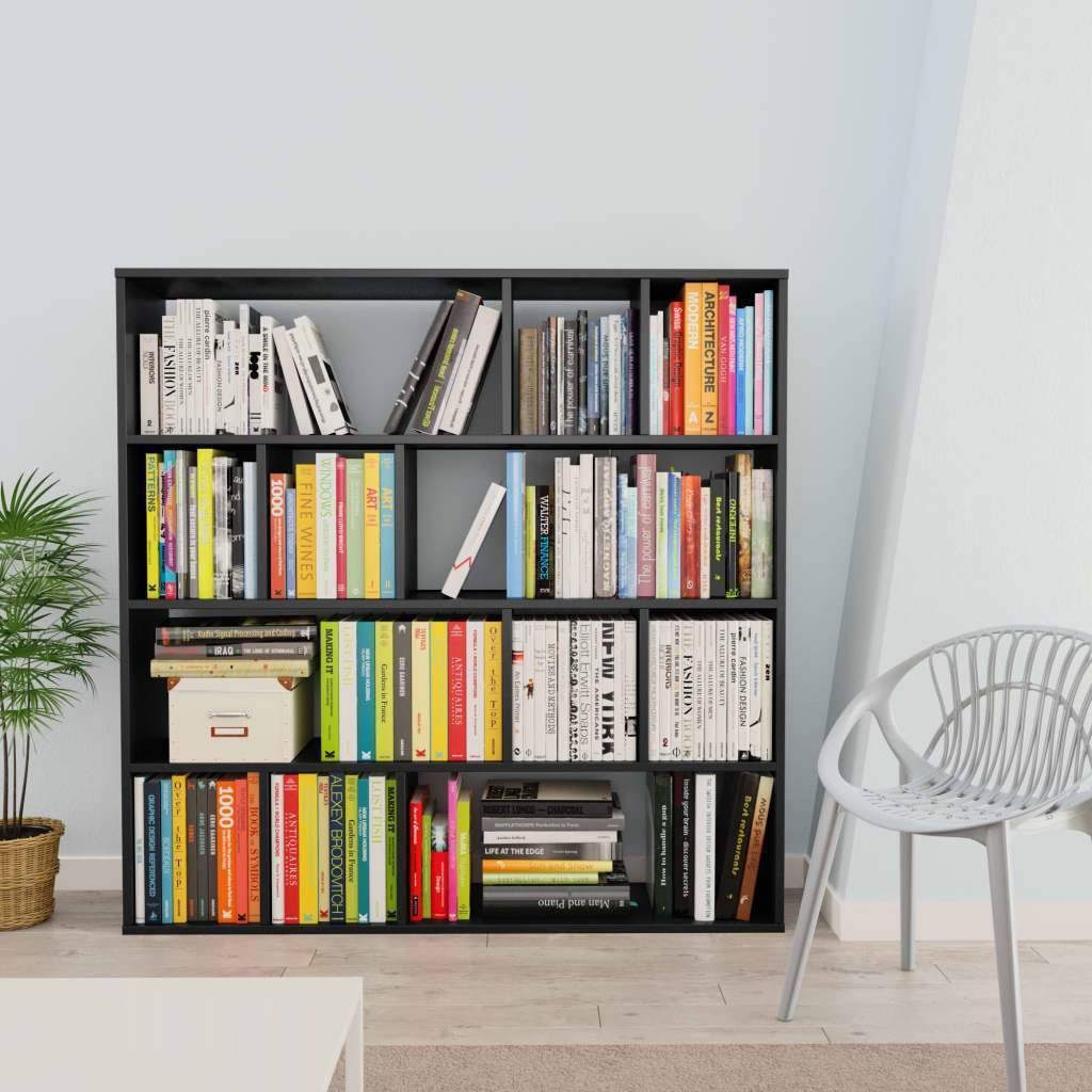 Concrete Gray Room Divider Book Cabinet Chipboard C2532