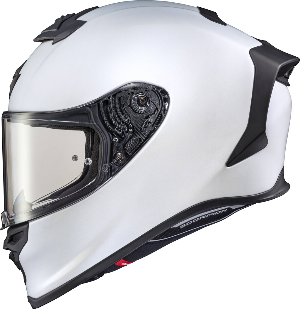 Matte Pearl White Solid Helmet D7798