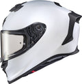 Matte Pearl White Solid Helmet D7798