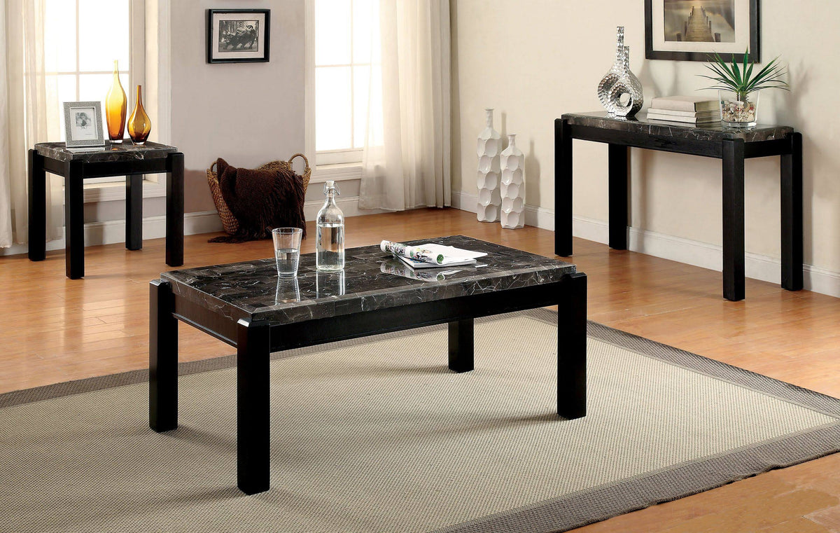 Gray Marble End Table B3800