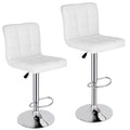 Set of Two Height Adjustable Armless Swivel Bar Stools X7581