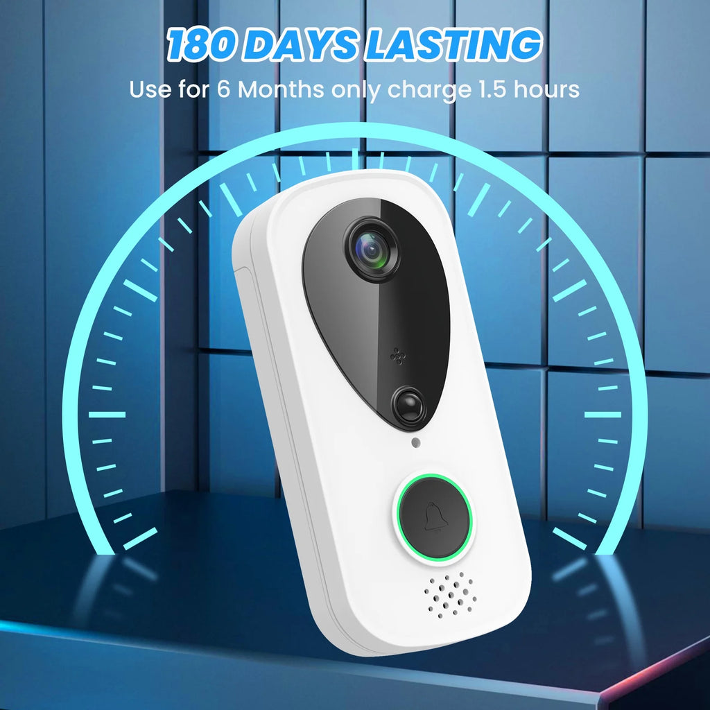 Wireless Video Doorbell with Chime, 2 Way Audio, Night Vision K867