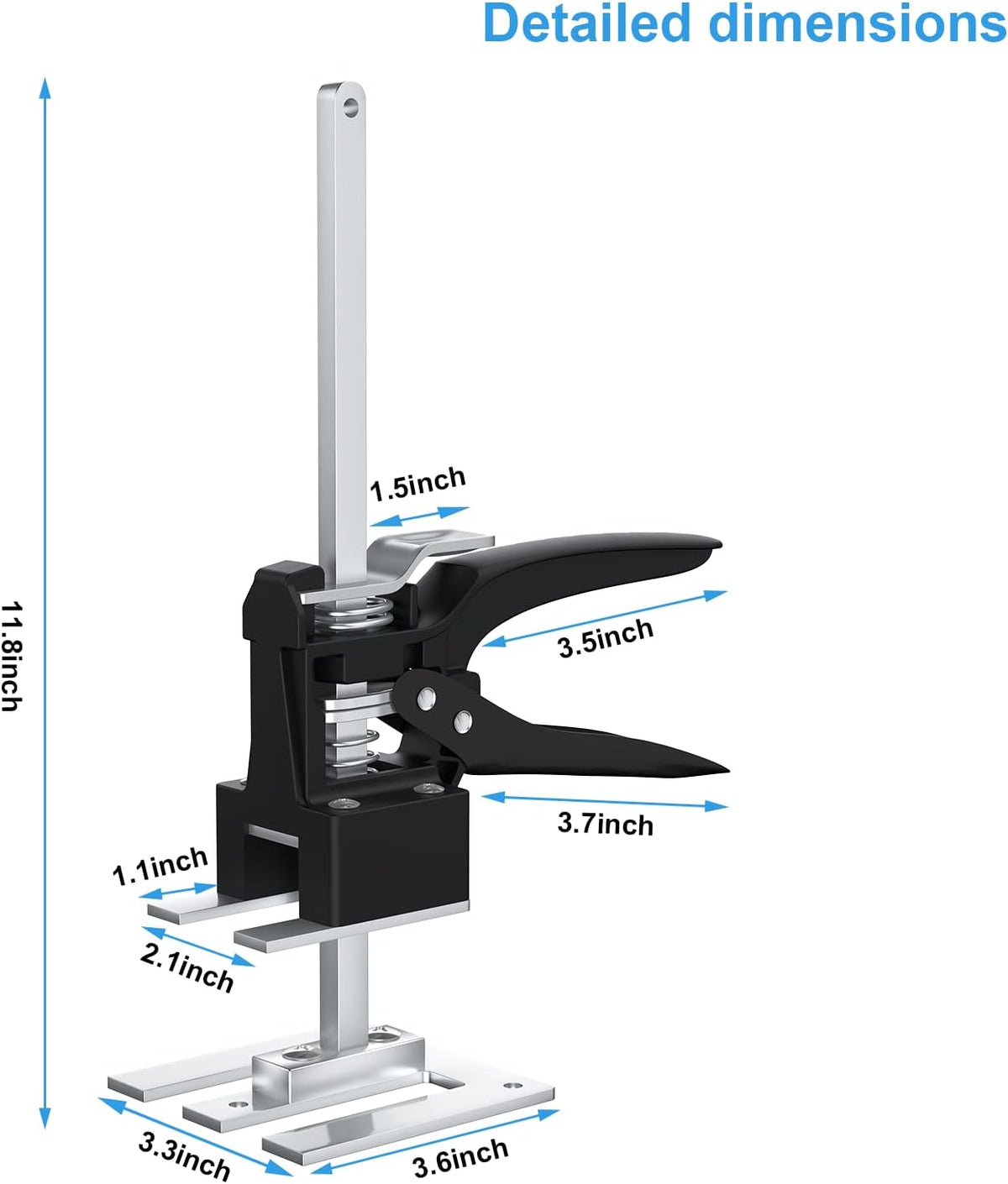 12inch Portable Height Adjustable Labor-Saving Arm Lift Jack (2PCS) M1336