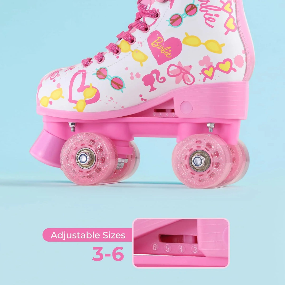 Pink Roller Skates with Adjustable Straps G78449