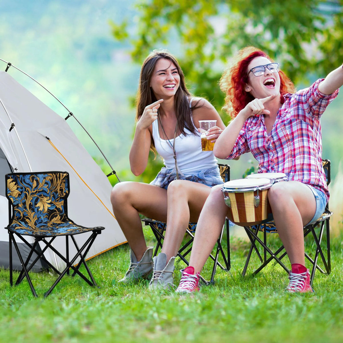 Portable Camping Chair with Carry Bag H63737