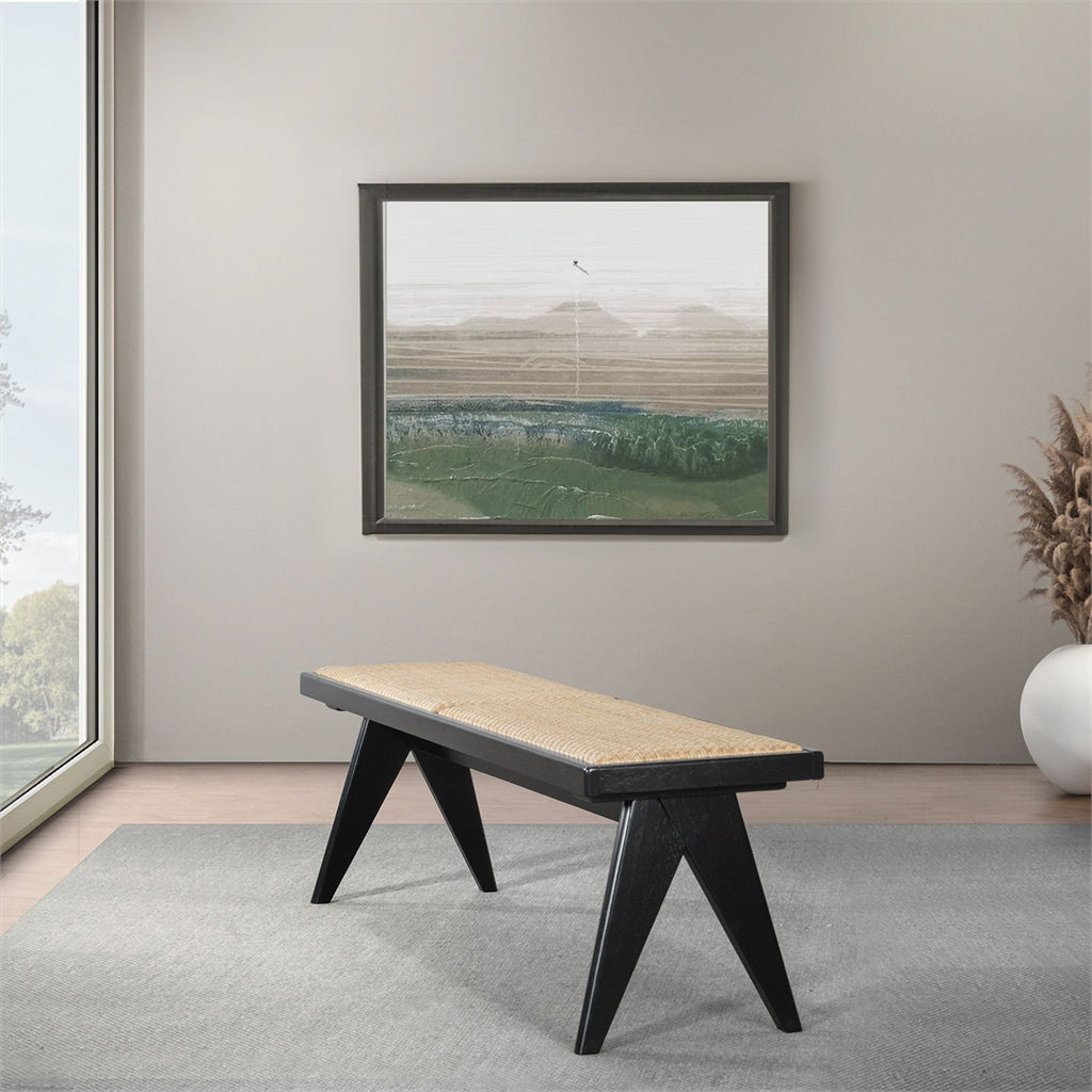 Camel Natural Rattan Dining Bench C4827