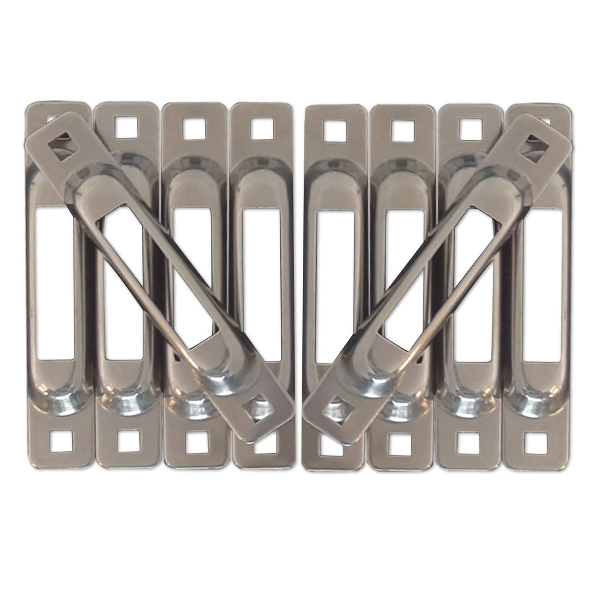 Stainless 10 Pack E-Track Single Strap Anchors H587