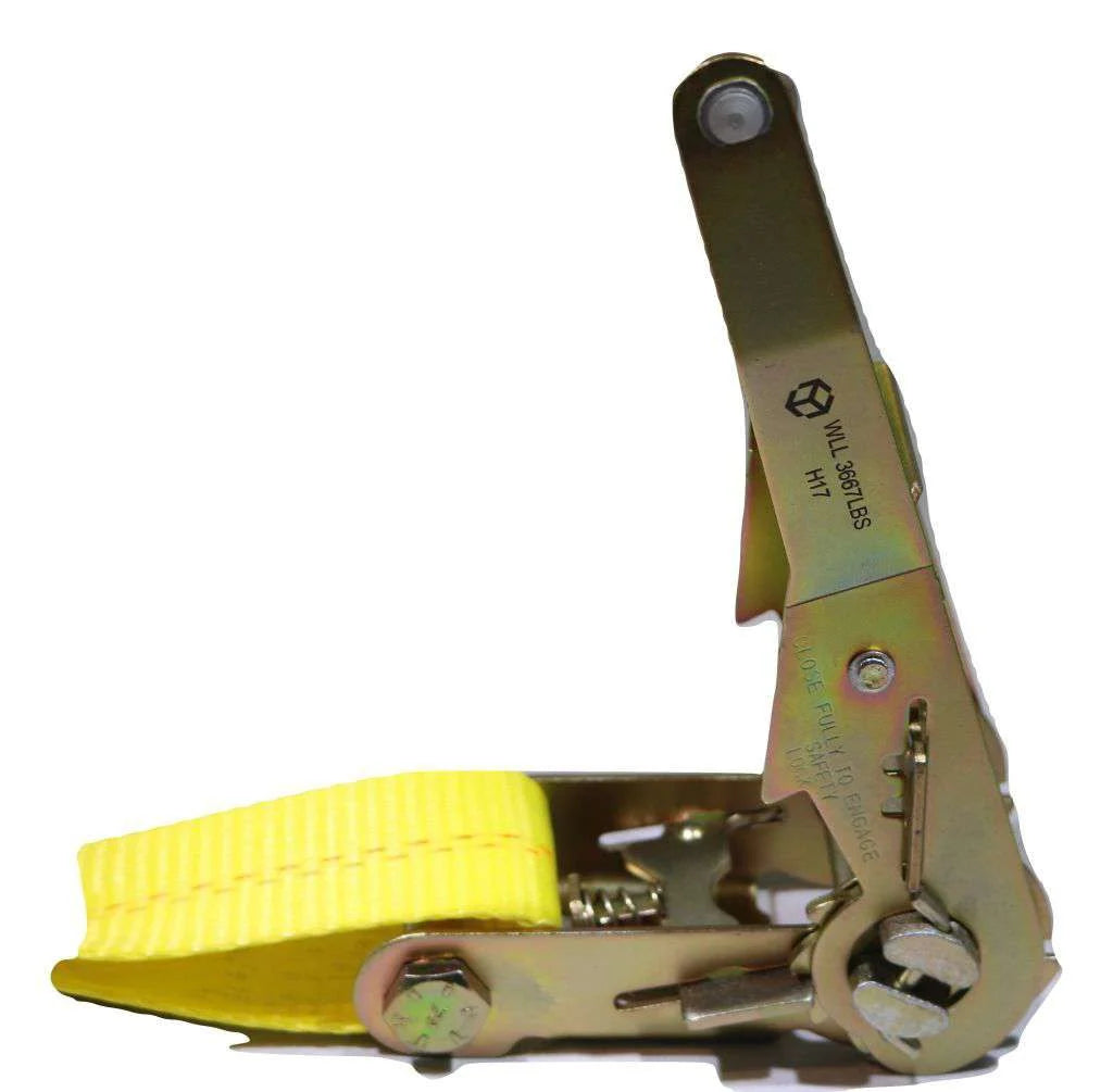 10 Pack 2" X 27 Ft. Ratchet Strap with Flat Hooks W41697
