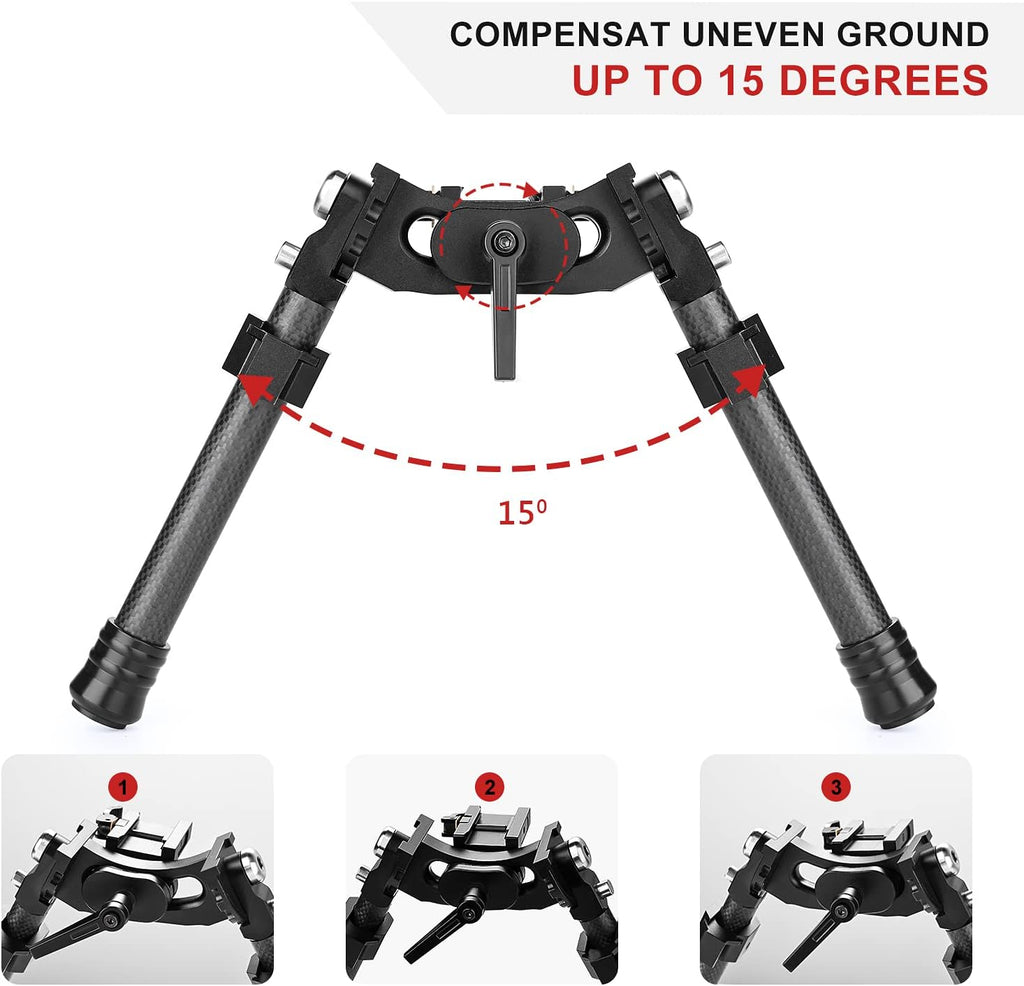 Carbon Fiber Adjustable Bipod C7092