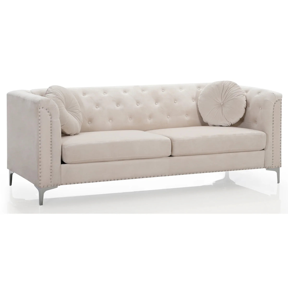 Ivory Sofa ( 2 Boxes ) R901693