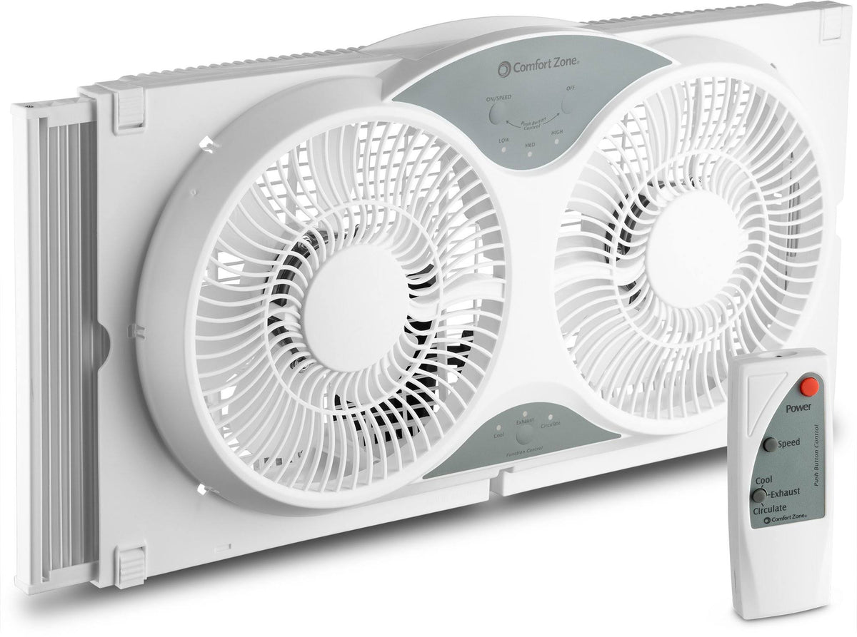 Twin Window Cooling Fan with Remote Control R662