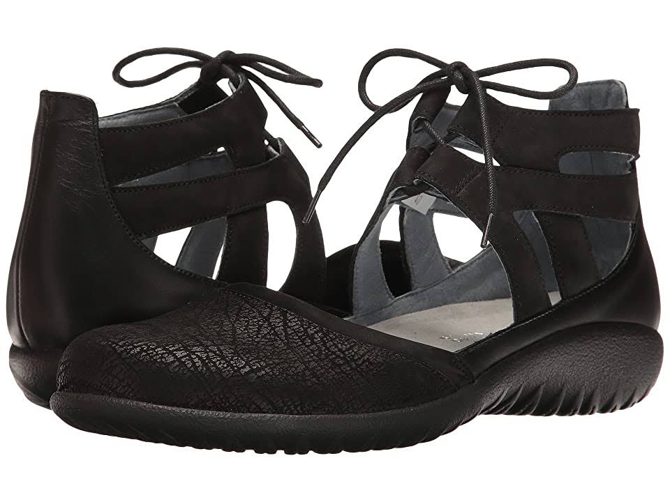 Black Crackle Velvet Raven Shoes P385547