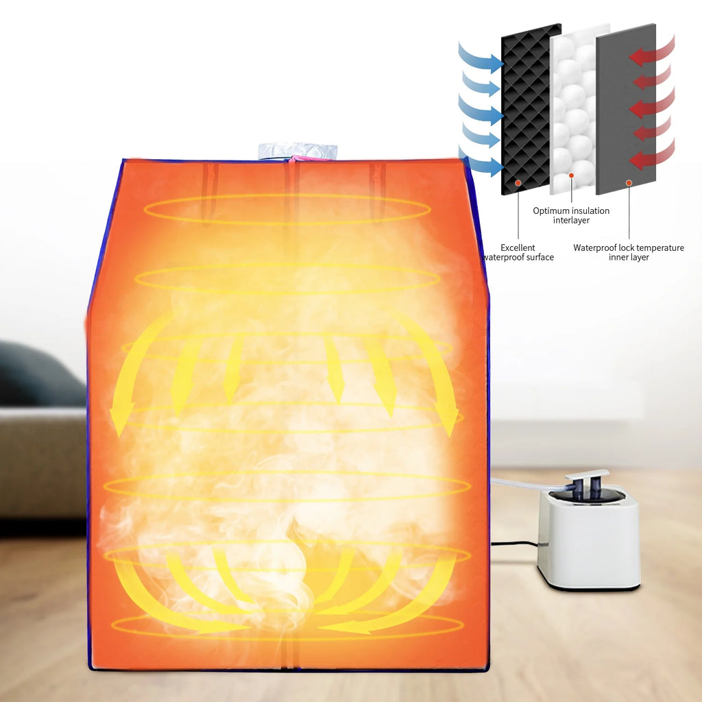 Portable Steam Sauna Tent with Heater, Chair, Remote B728150