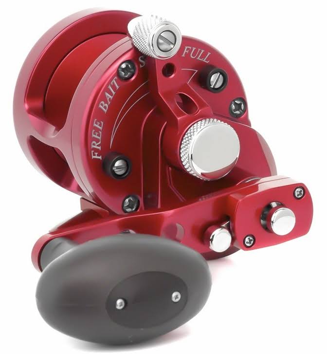 Red 2-Speed Lever Drag Casting Reel X984335