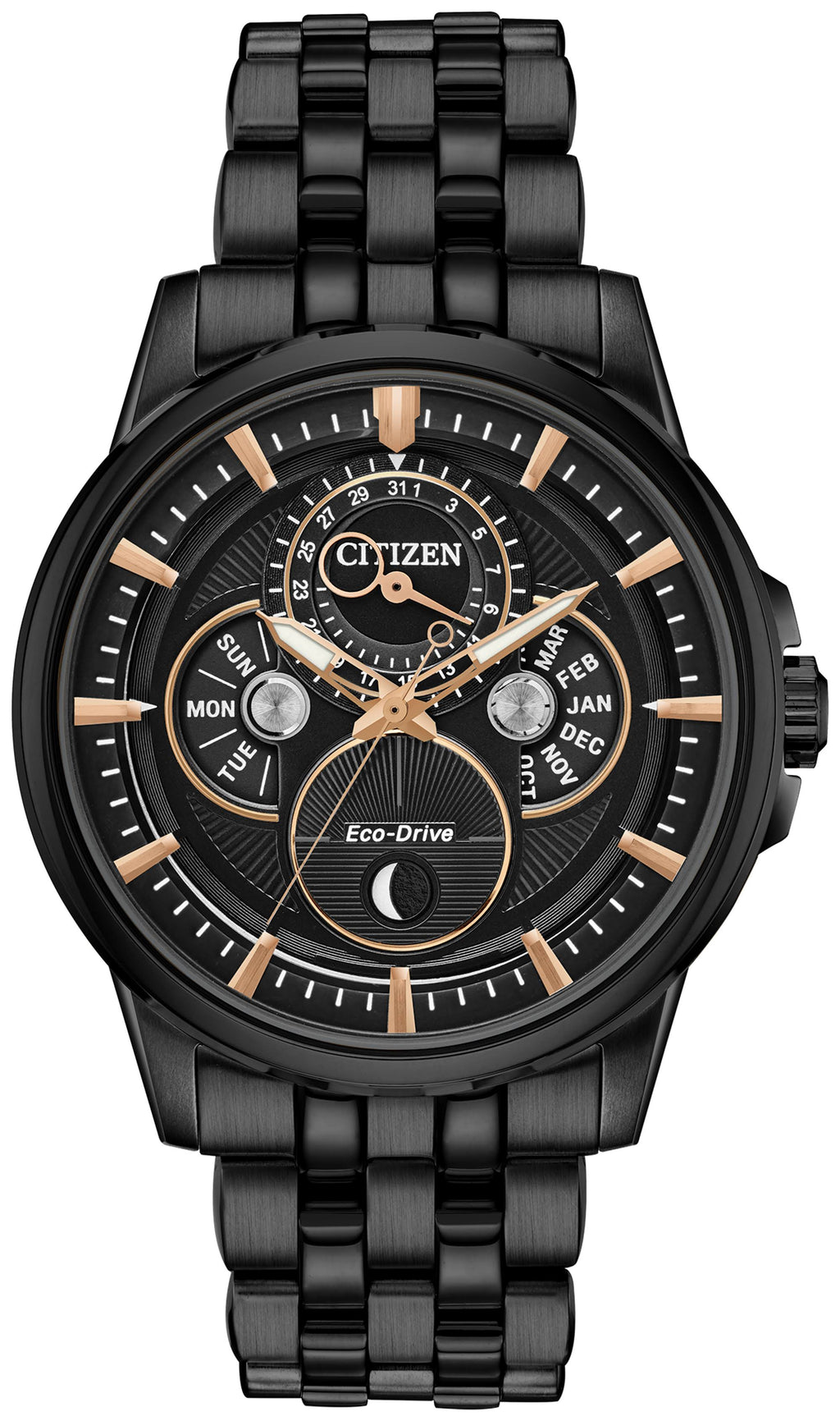 Black Stainless Steel Watch L555738
