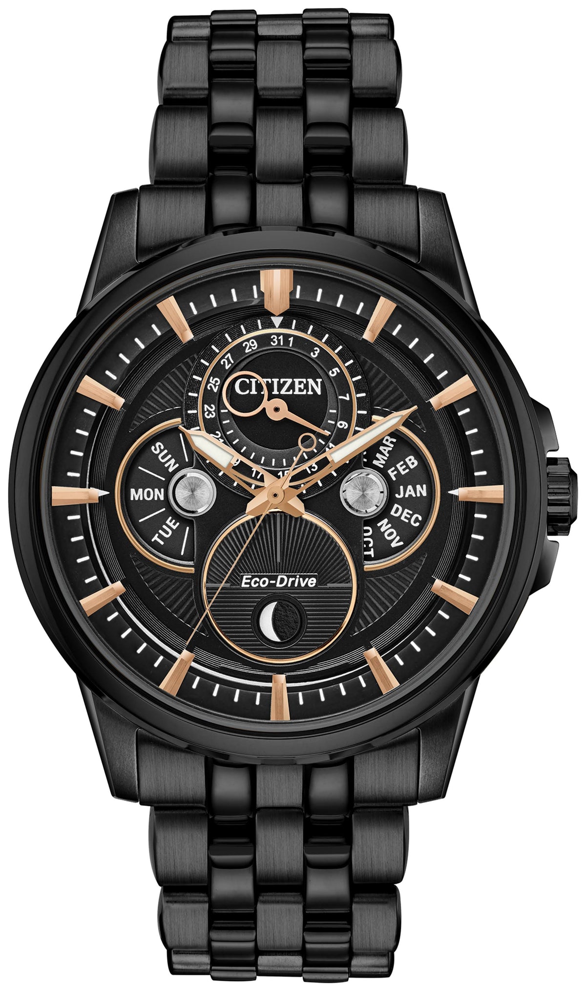 Black Stainless Steel Watch L555738
