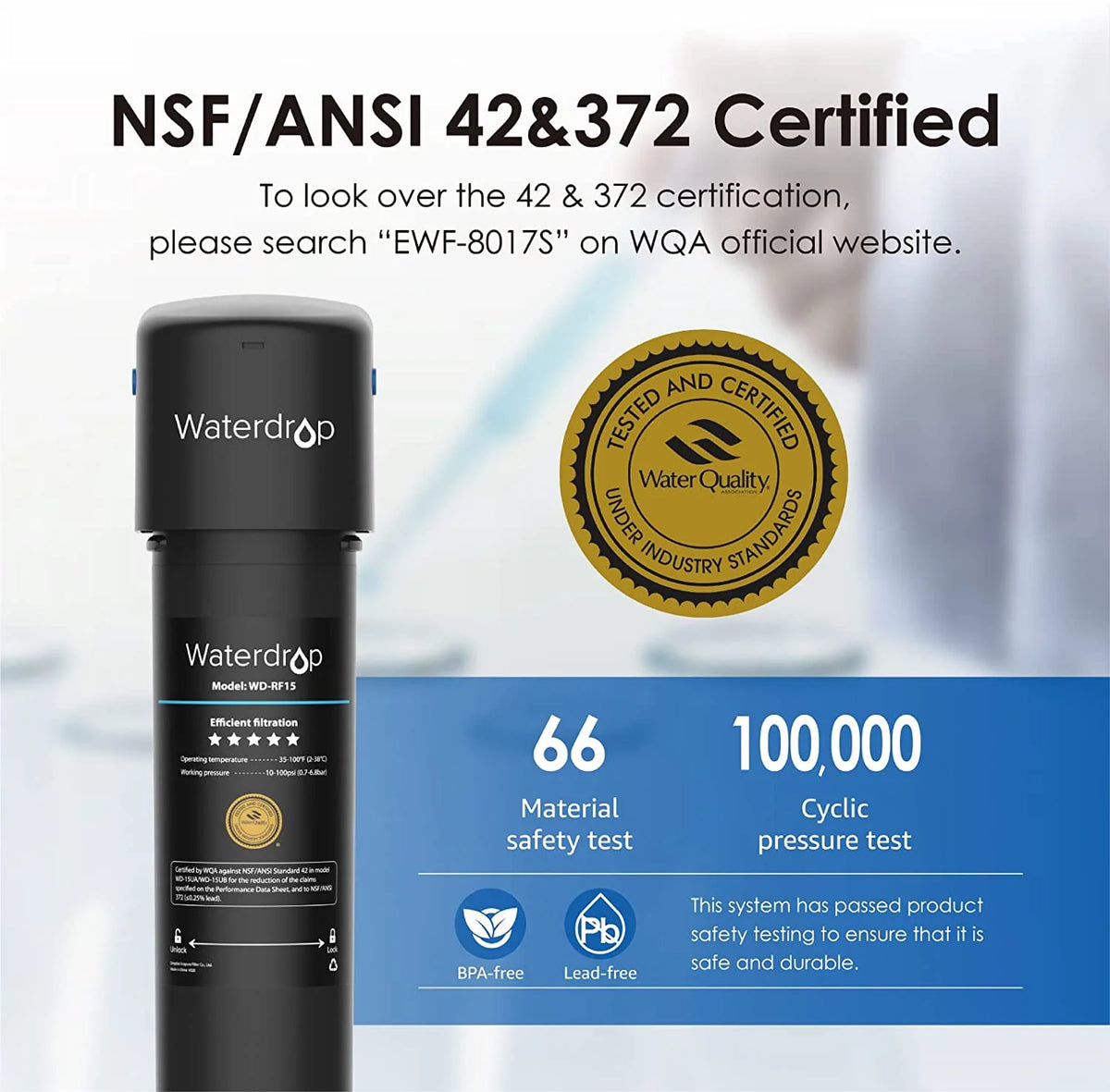 Under Sink Water Filter System, 16000 Gallons High Capacity N65932