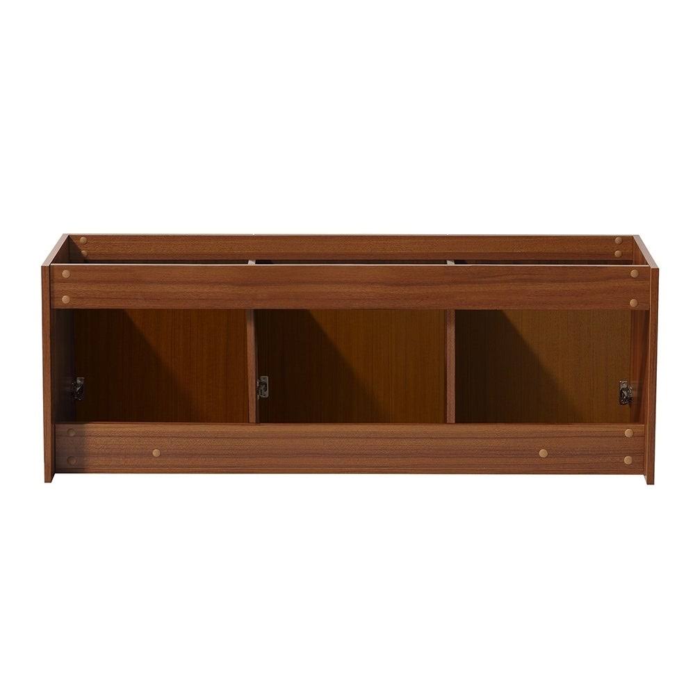 Teak Wall Hung Single Sink Bathroom Cabinet F890