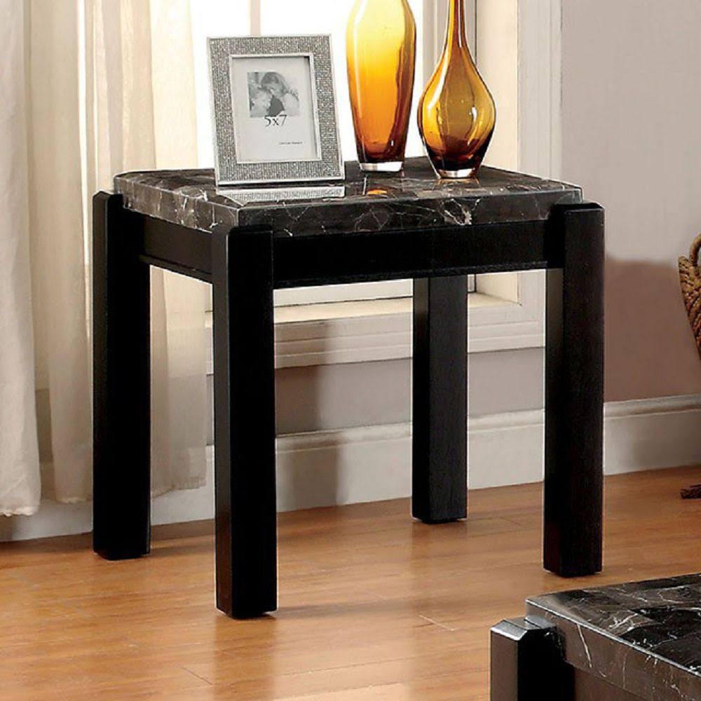 Gray Marble End Table B3800