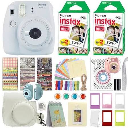 Cobalt Blue Instant Film Camera with 40 Film Bundle I125