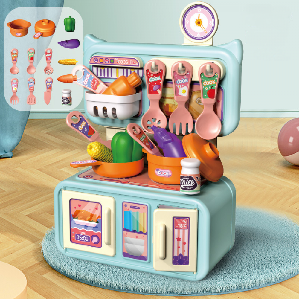 Kids Kitchen Toy Pretend Cooking Playset B917