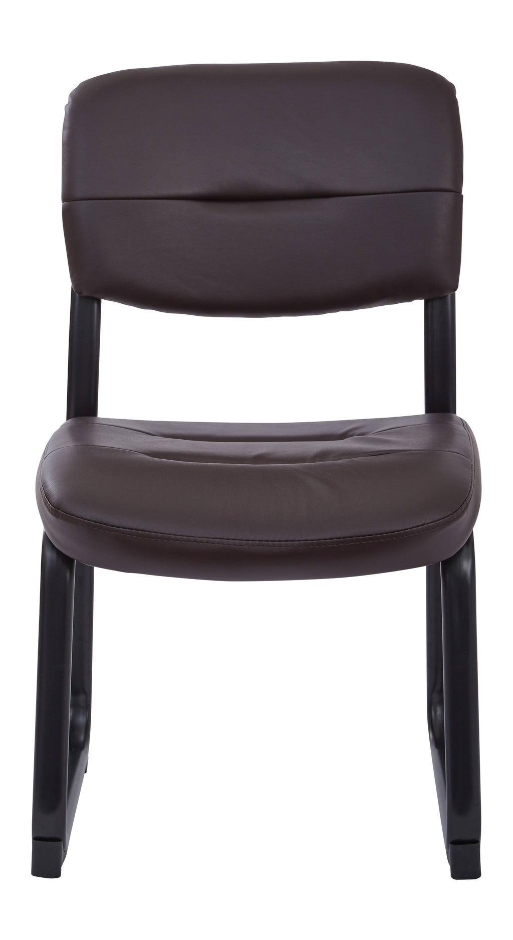 Espresso Visitor Chair with Sled Base F1481
