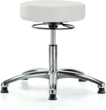 Black Fabric Adjustable Swivel Stool with Footring Q42766
