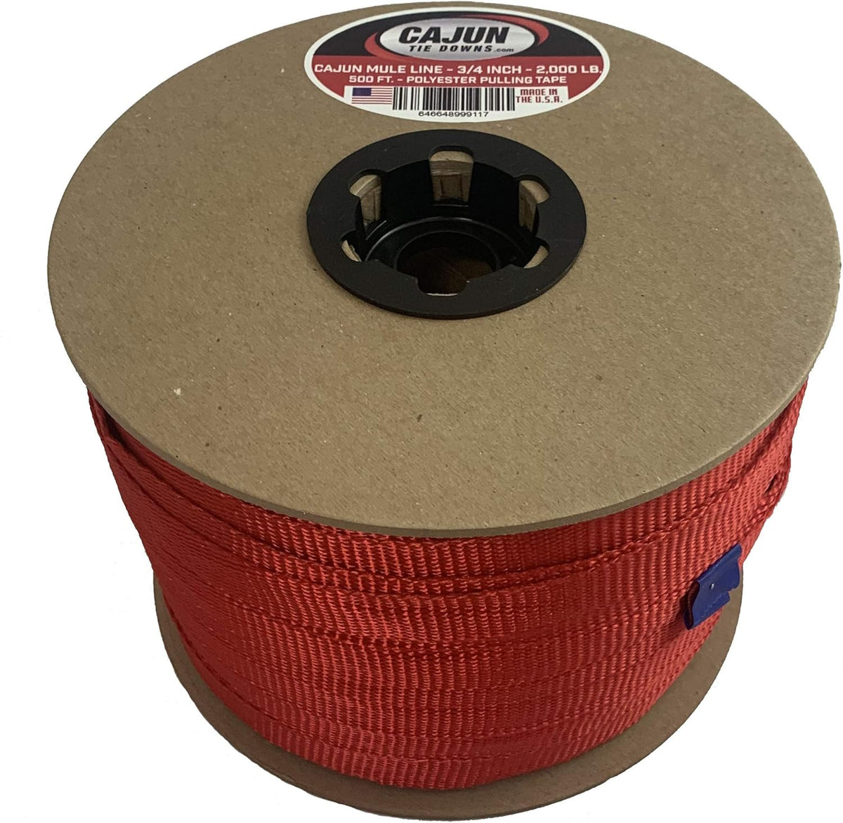 3/4 Inch Red Polyester Pulling Tape (500 Feet) Pack of 2 F960181
