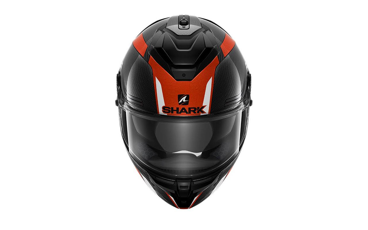 Shark Spartan GT Carbon Tracker Helmet, black-white-orange, Size Xs Y62241