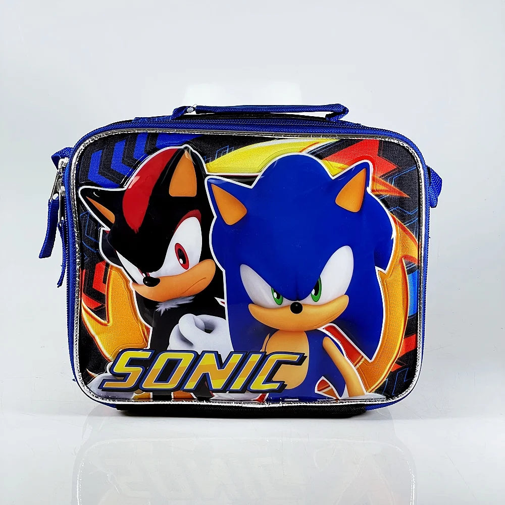 Blue Black Sonic Backpack with Insulated Lunch Bag T238239