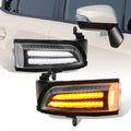 Sequential LED Mirror Turn Signal Lights Clear M9998