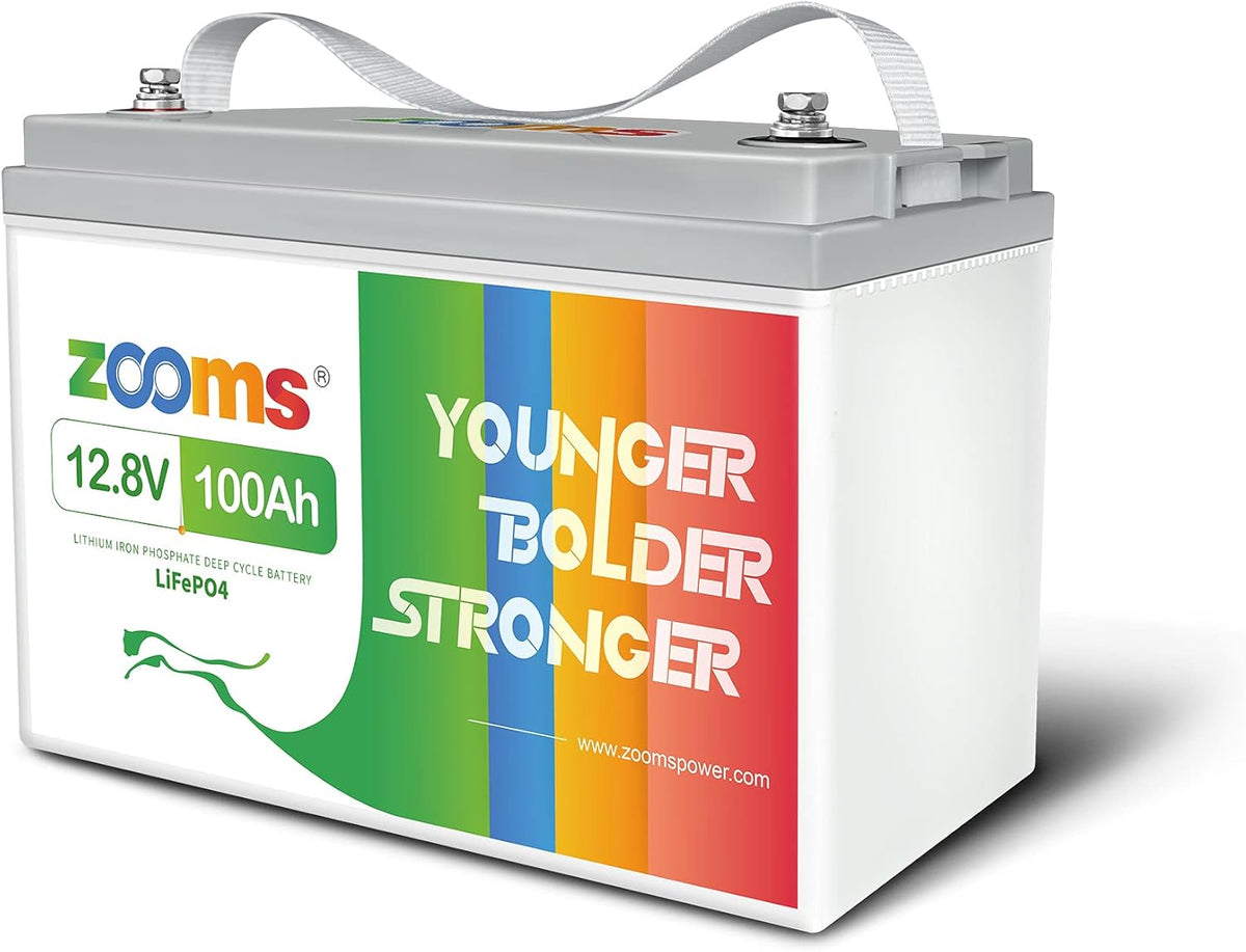 12V 200Ah LiFePO4 Battery Lithium Iron Phosphate Deep Cycle Rechargeable Battery with Built-in 100A BMS K26969
