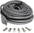 100' Black Electric Heating Cord with 3 Prong Plug F87962