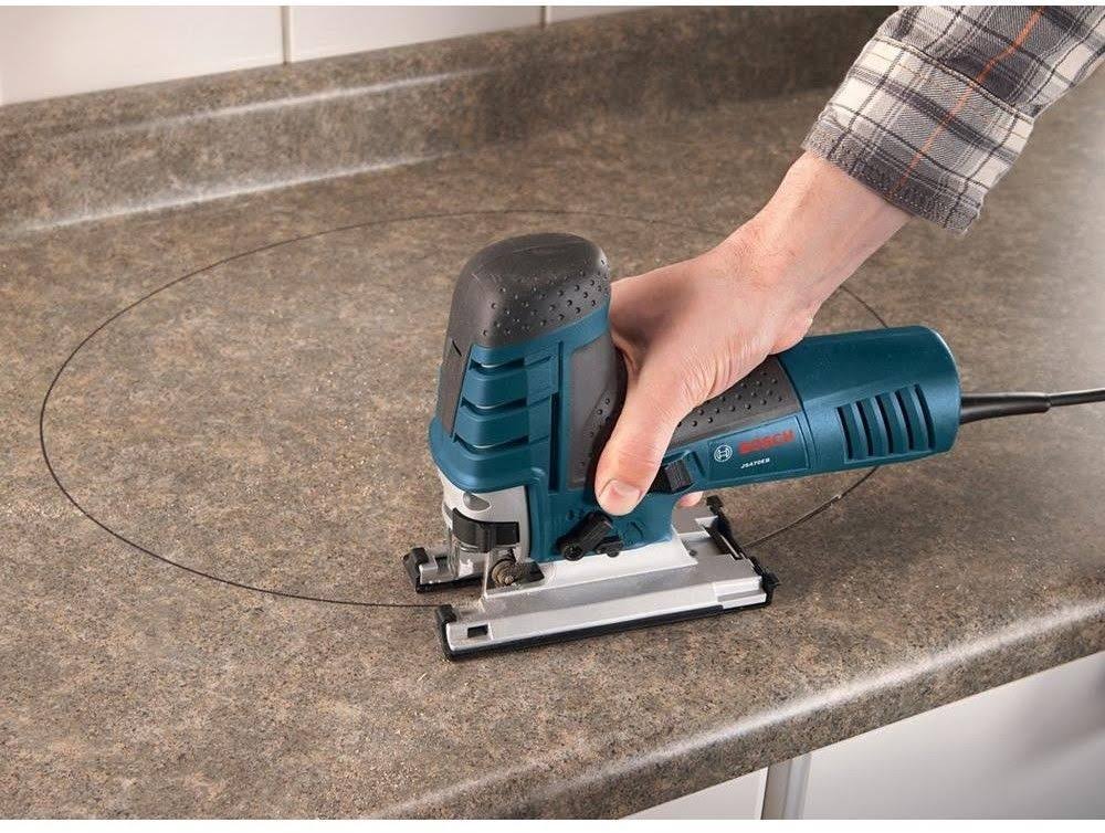 7 Amp Corded Variable Speed Barrel-Grip Jig Saw Kit with Carrying Case E504175