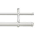 Satin White Double Drapery Rod K219788